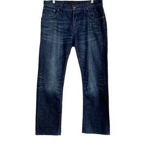 Nudie Jeans Co Hank Rey Button Fly Jeans in All Crinkled Up 34 x 34
